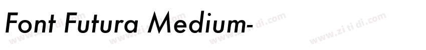 Font Futura Medium字体转换